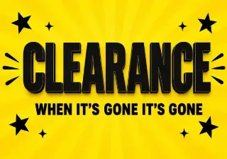 Clearance, when it's gone it's gone
